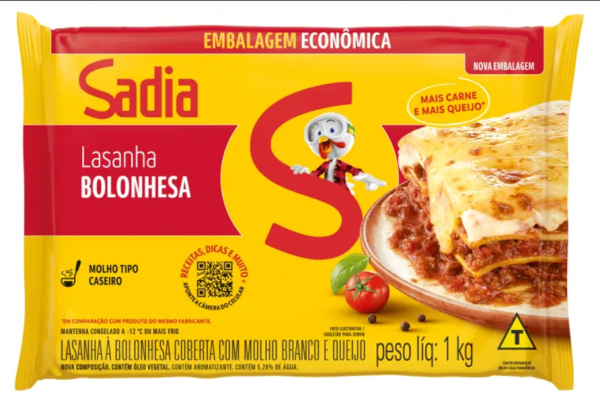 Lasanha Bolonhesa 1kg - Sadia