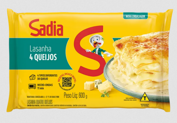 Lasanha 4 Queijos 600g